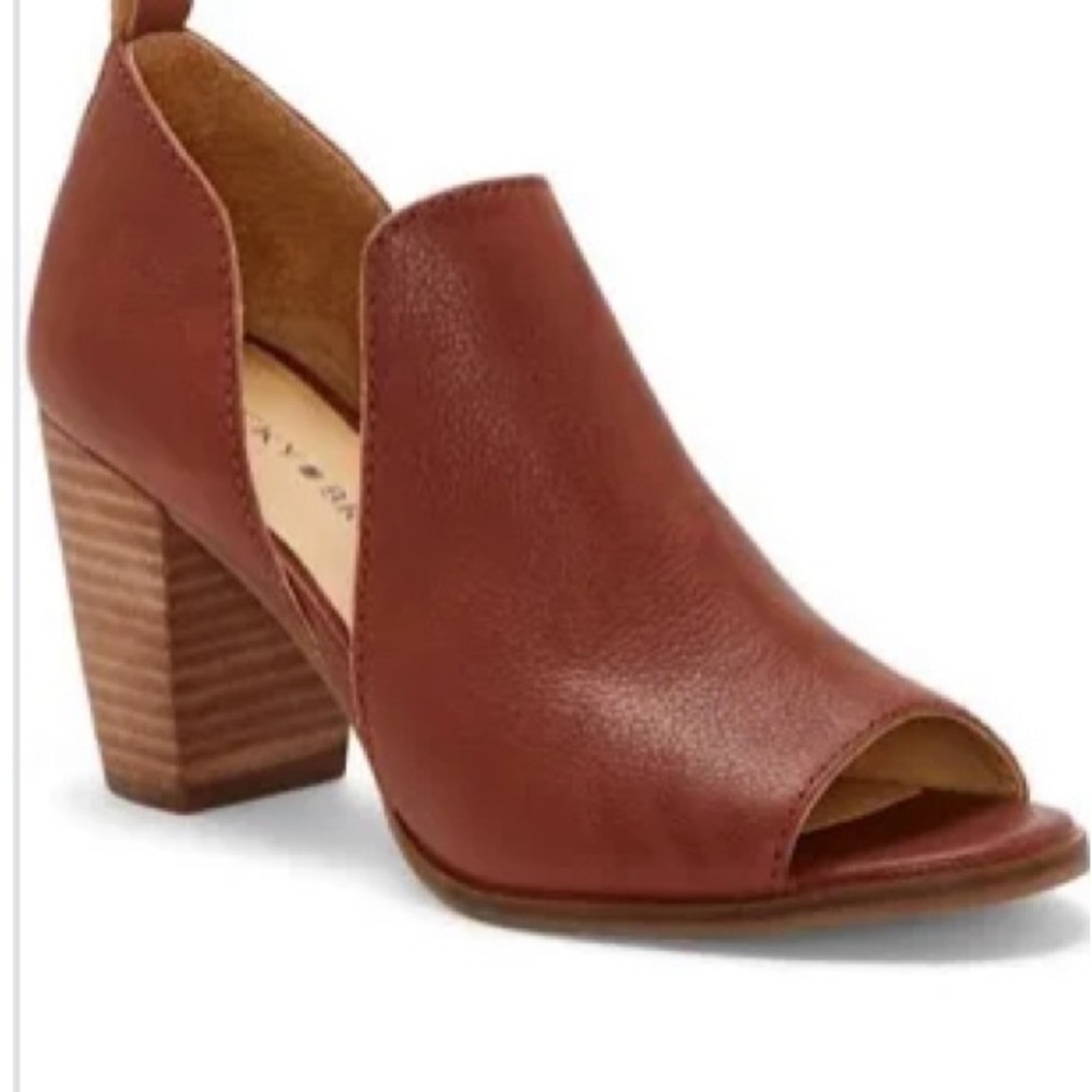Lucky Brand Junai peep toe booties